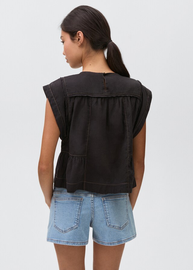 Mango Short Vaquero Tachuelas