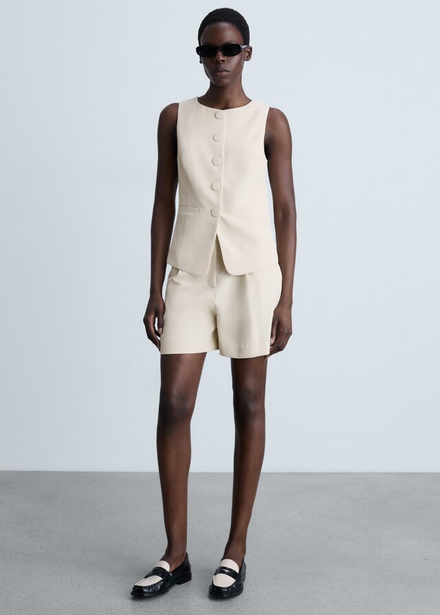 Mango Shorts Traje Tiro Alto