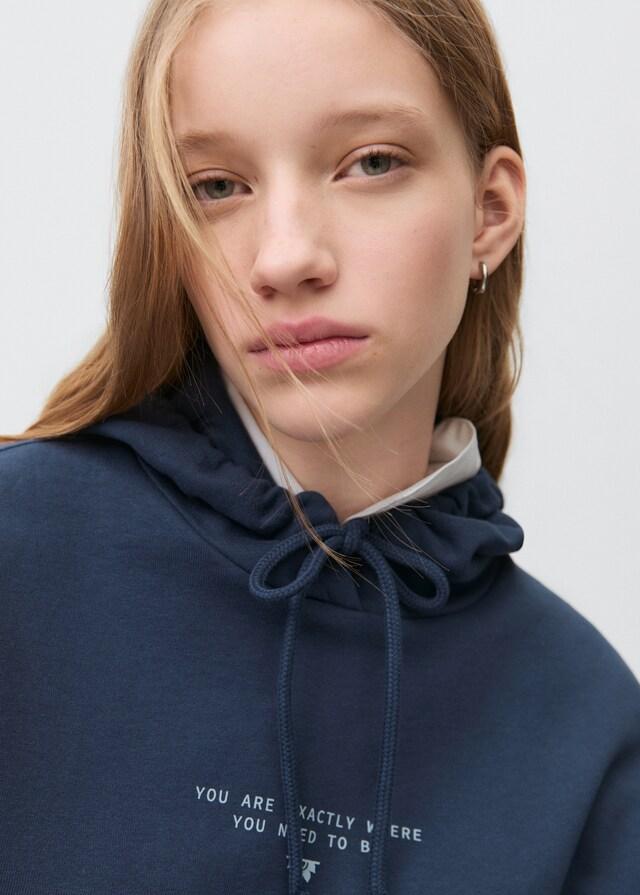 Mango Sudadera Algodón Capucha