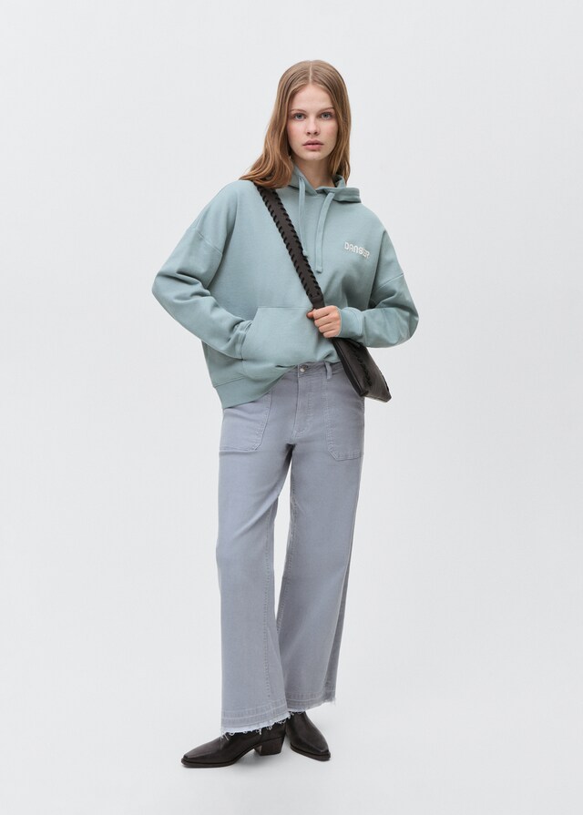 Mango Sudadera Algodón Capucha