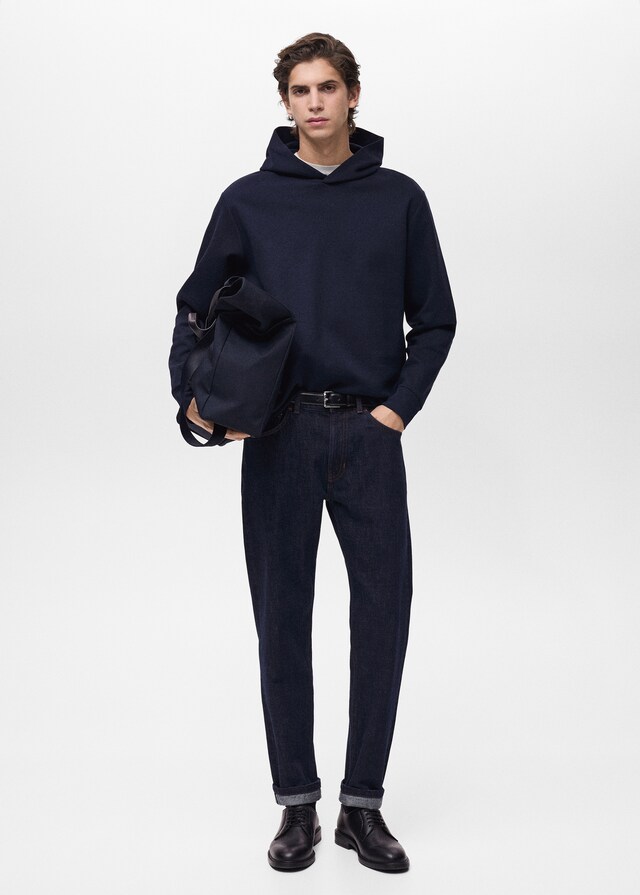 Mango Sudadera Algodón Capucha Regular Fit