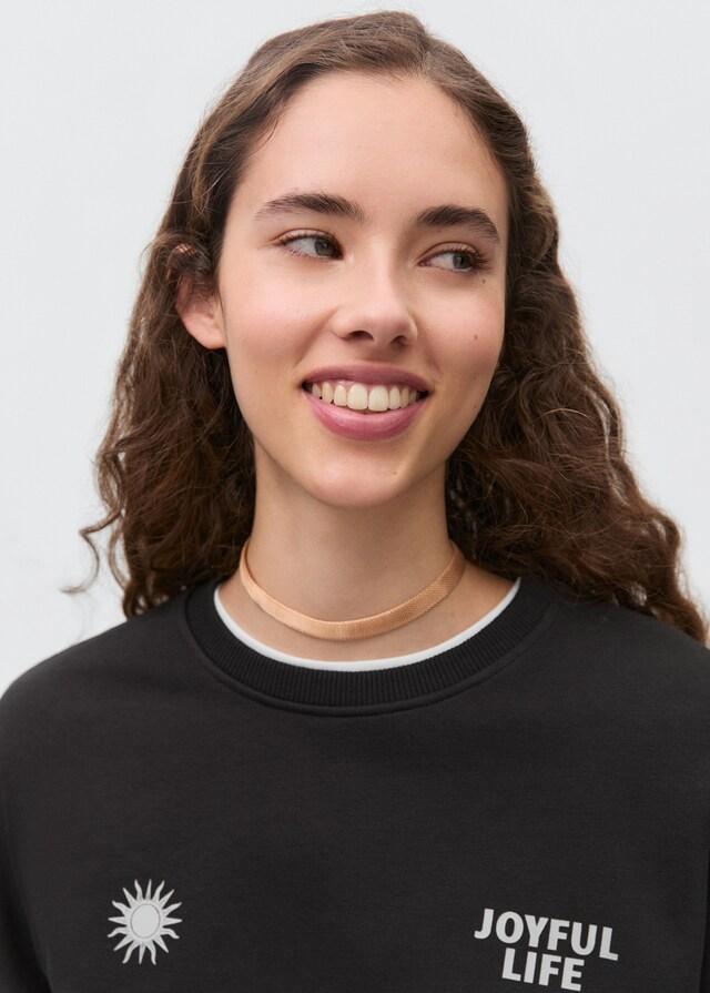 Mango Sudadera Algodón Estampada