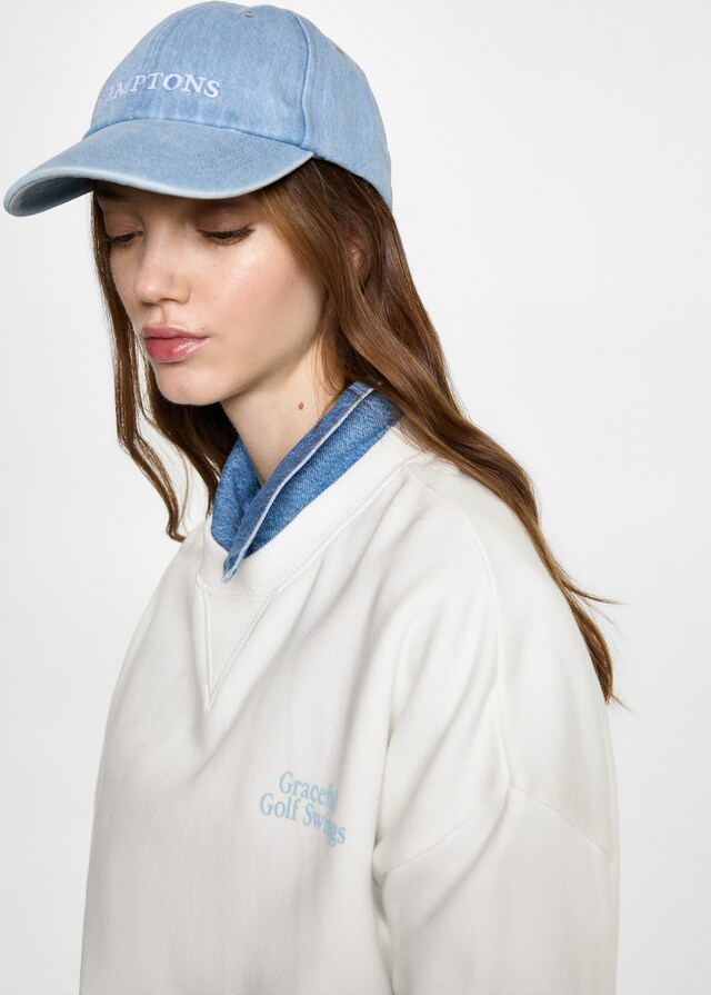 Mango Sudadera Algodón Mensaje