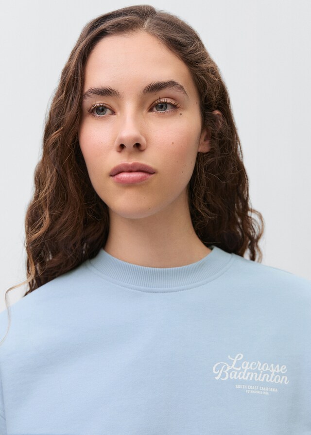 Mango Sudadera Algodón Mensaje Estampado