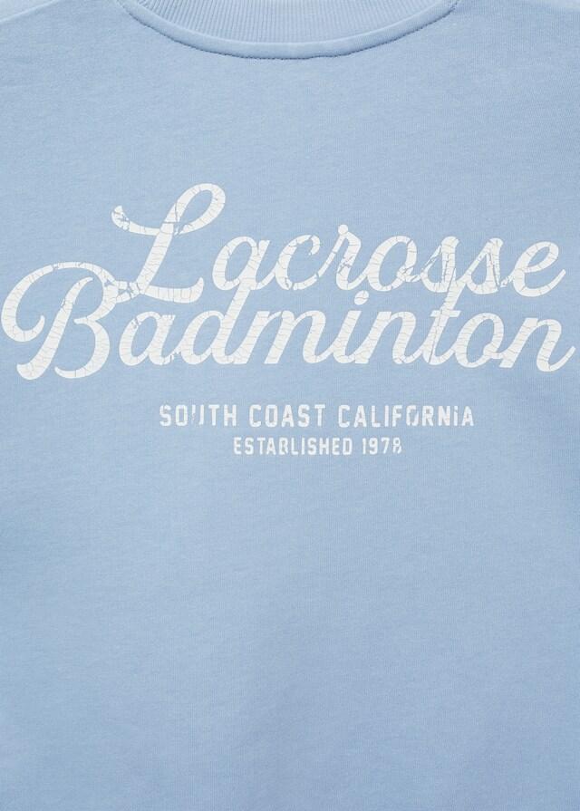 Mango Sudadera Algodón Mensaje Estampado