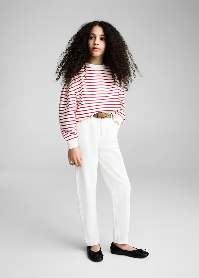 Mango Sudadera Algodón Rayas