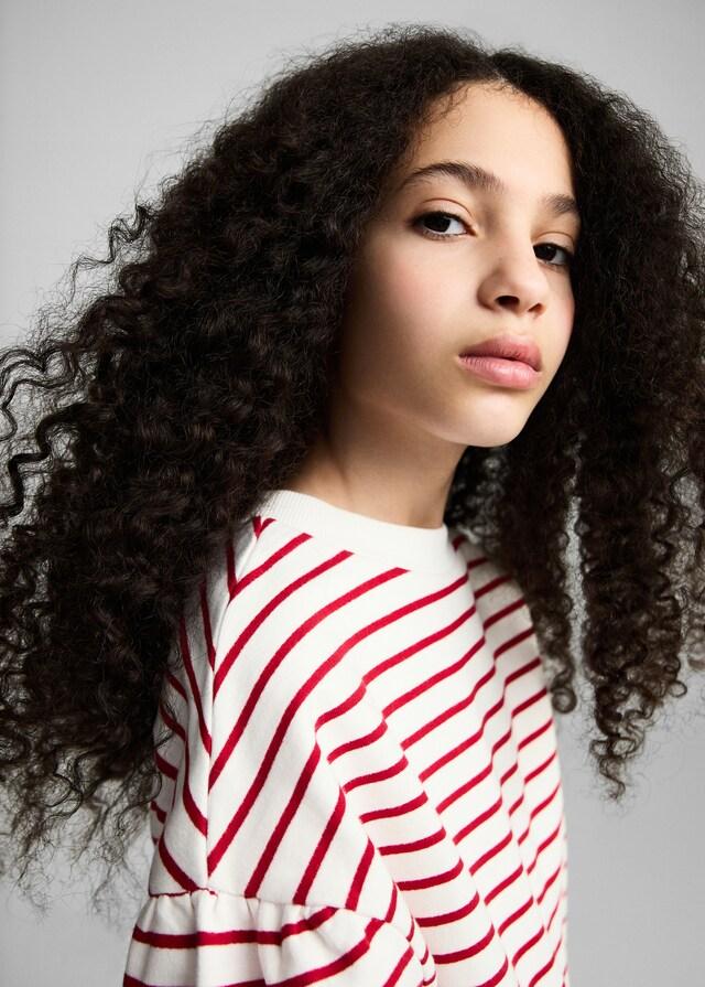 Mango Sudadera Algodón Rayas