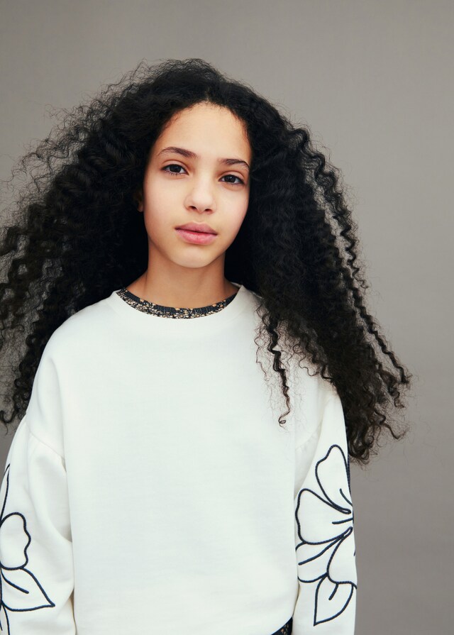 mango Sudadera bordado floral