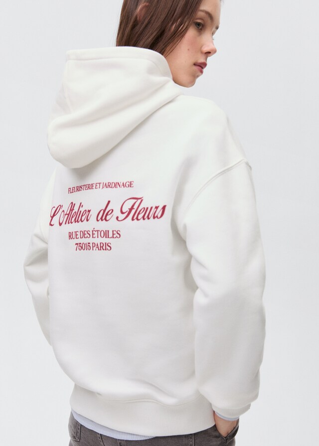 Mango Sudadera Capucha Mensaje