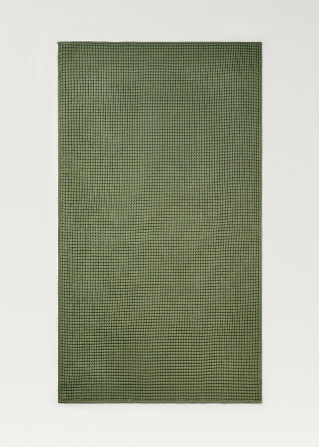 Mango Toalla Baño Algodón Waffle Lavado