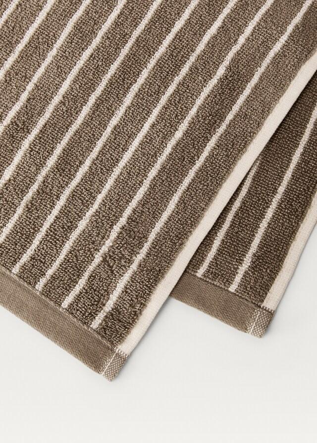 Mango Toalla Baño Raya Bicolor