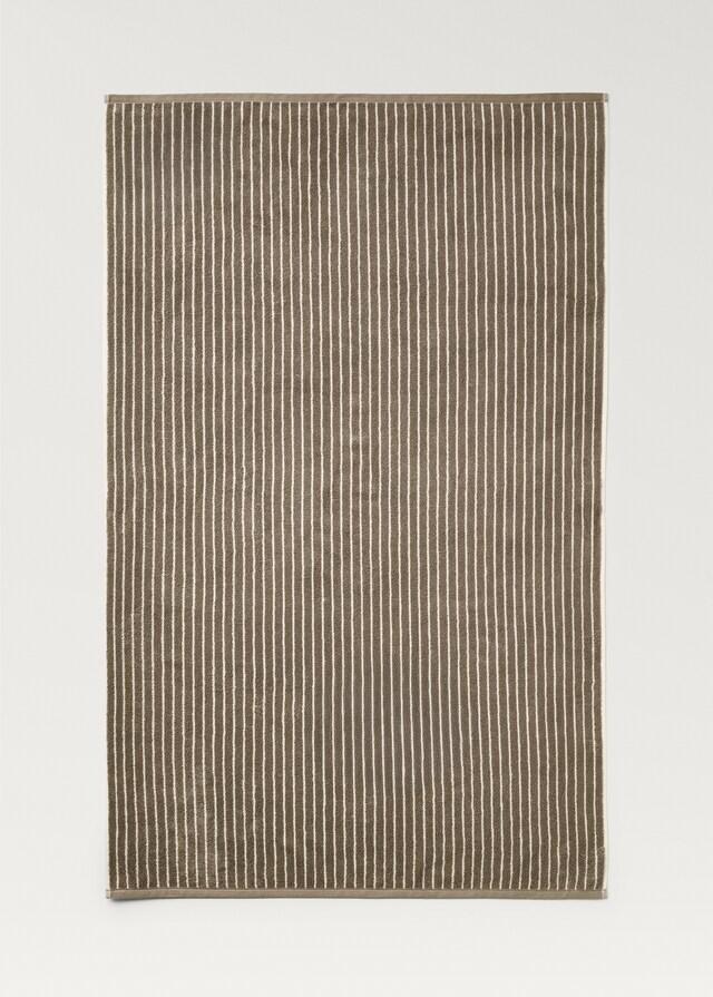 Mango Toalla Baño Raya Bicolor