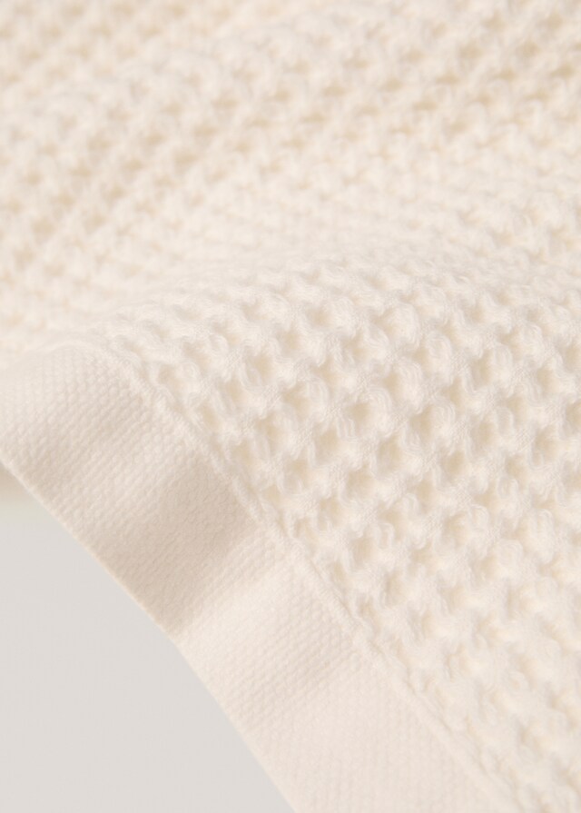 Mango Toalla Baño Waffle Lavado