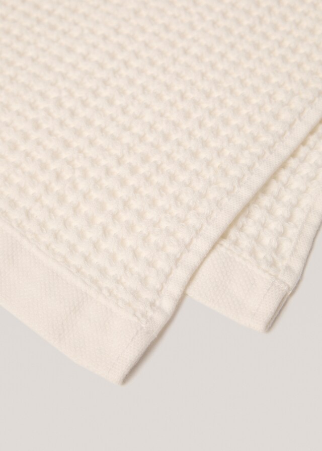 Mango Toalla Baño Waffle Lavado