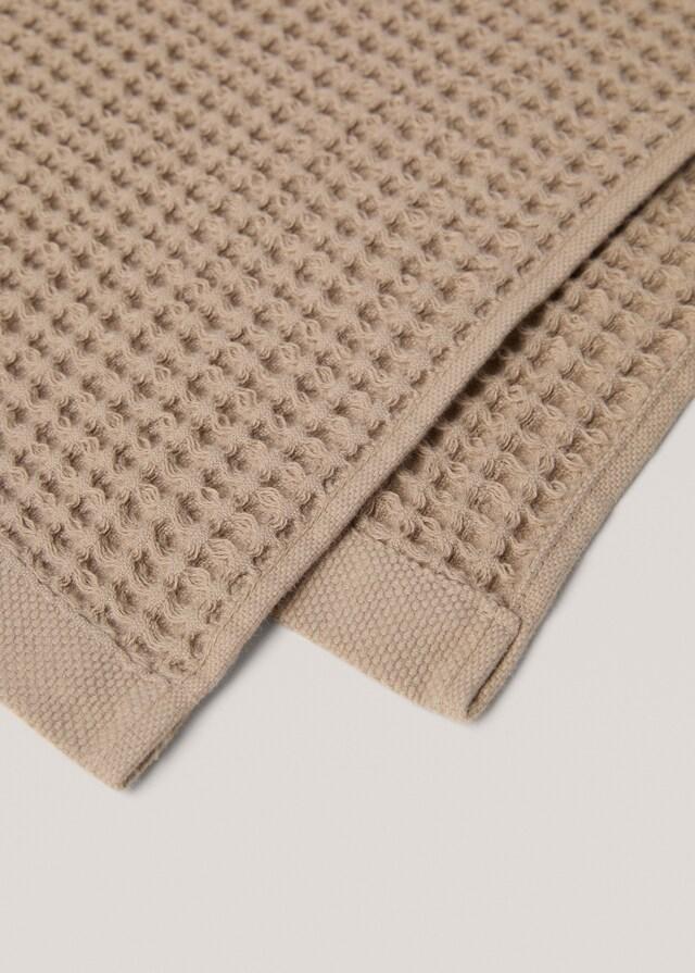 Mango Toalla Baño Waffle Lavado