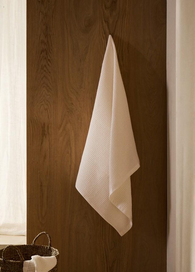 mango Toalla baño waffle lavado