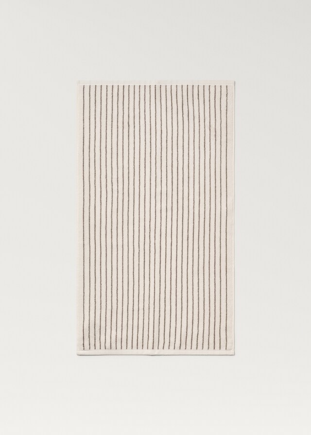 Mango Toalla Lavabo Raya Bicolor