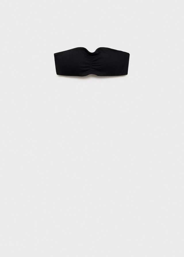 Mango Top Bandeau Fruncido