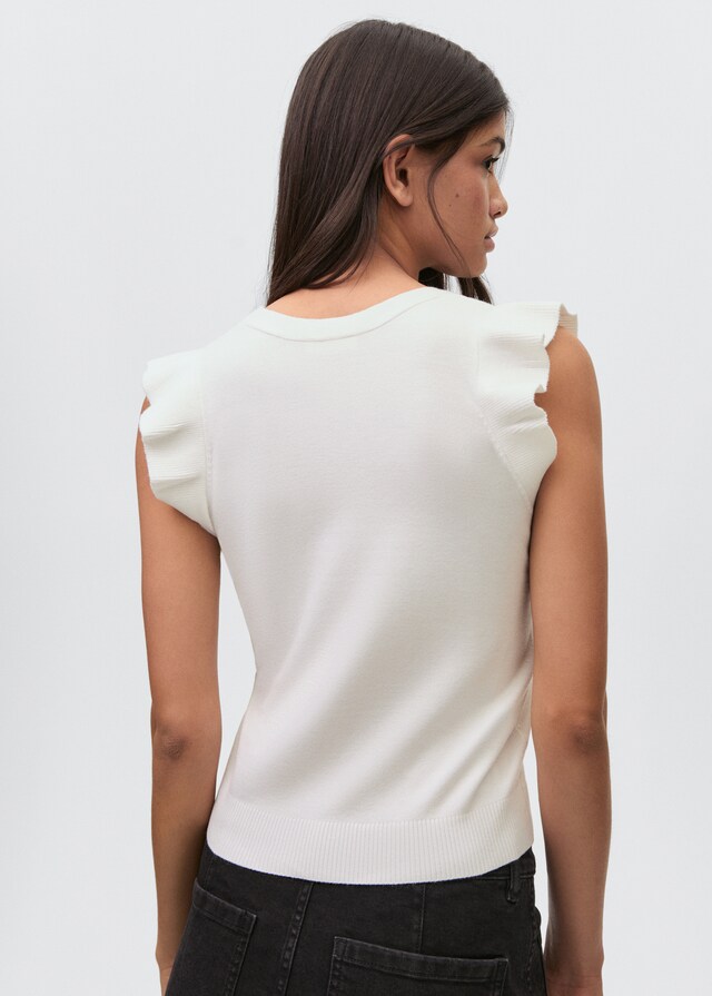 Mango Top Cuello Pico