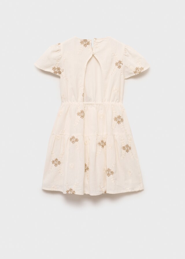 Mango Vestido Corto Detalle Bordado