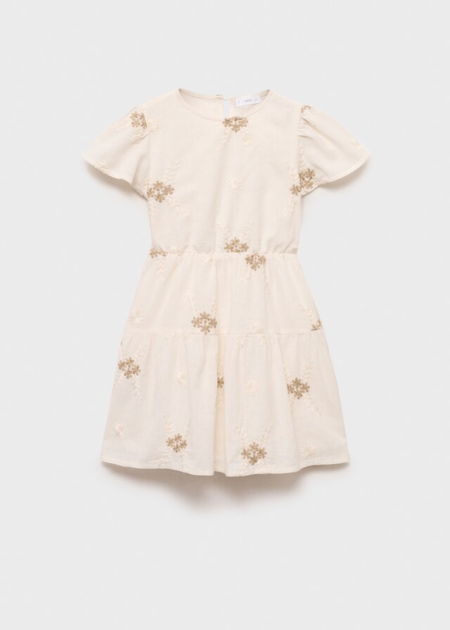 mango Vestido corto detalle bordado