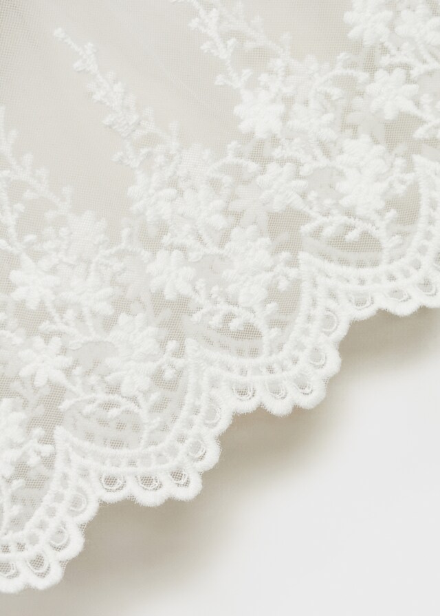 Mango Vestido Detalles Bordados