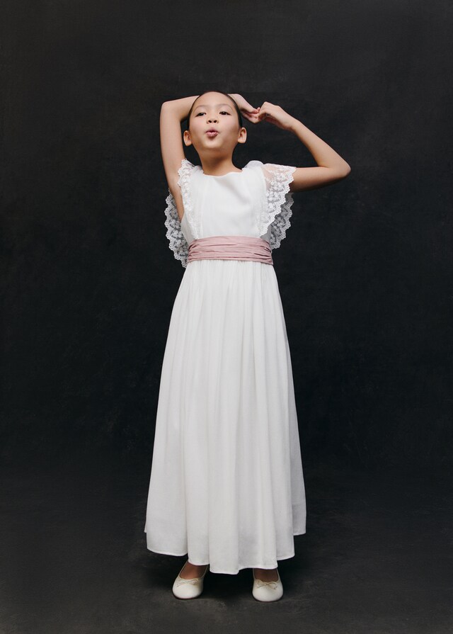 mango Vestido detalles bordados