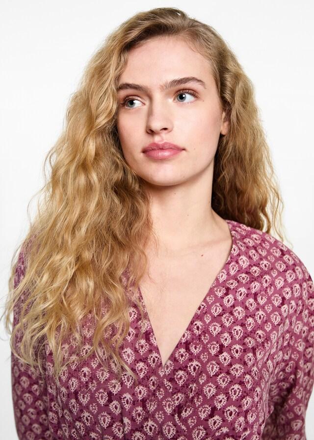 Mango Vestido Estampado Corto