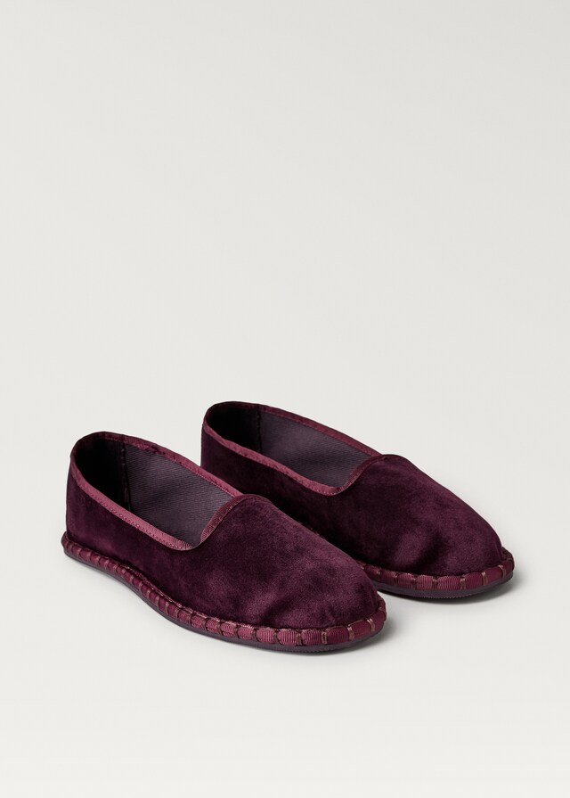 mango Zapatilla velour