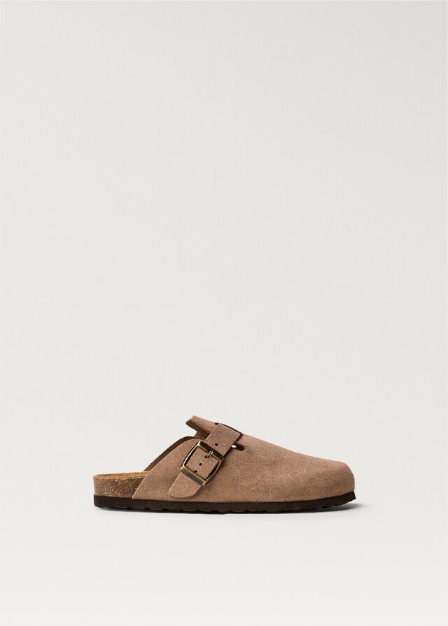 Mango Zueco Piel Hebilla