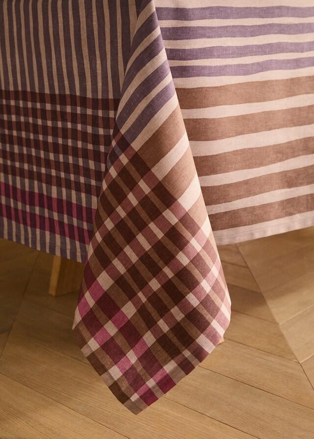 Mango Mantel Algodón Estampado Multicolor 6 A 8 Comensales