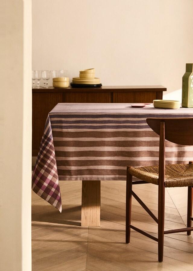 mango Mantel algodón estampado multicolor 6 a 8 comensales