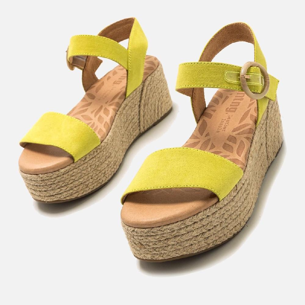 mtng Compra AMAD Amarillo 56643 Mujer Calzado Sandalias De CuñA