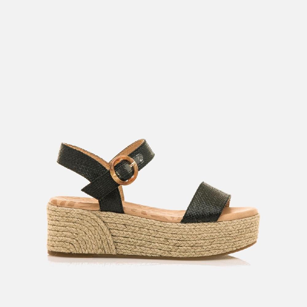 mtng Compra AMAD negro 56645 Mujer Calzado Sandalias De CuñA