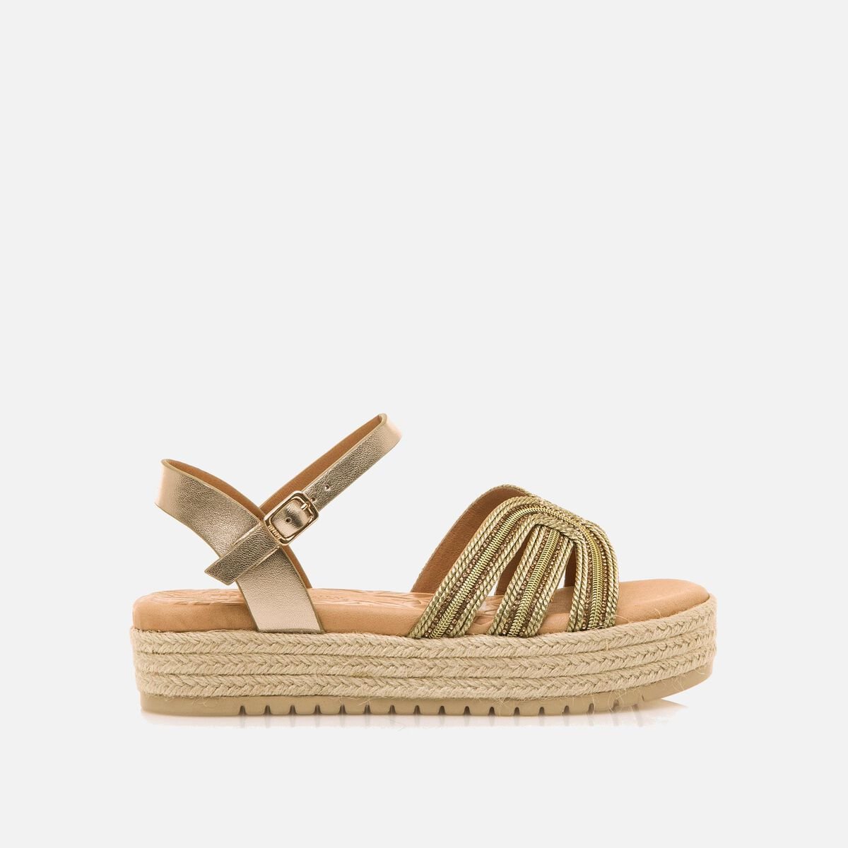 mtng Compra AMELIE oro 59624 Mujer Calzado Sandalias De CuñA