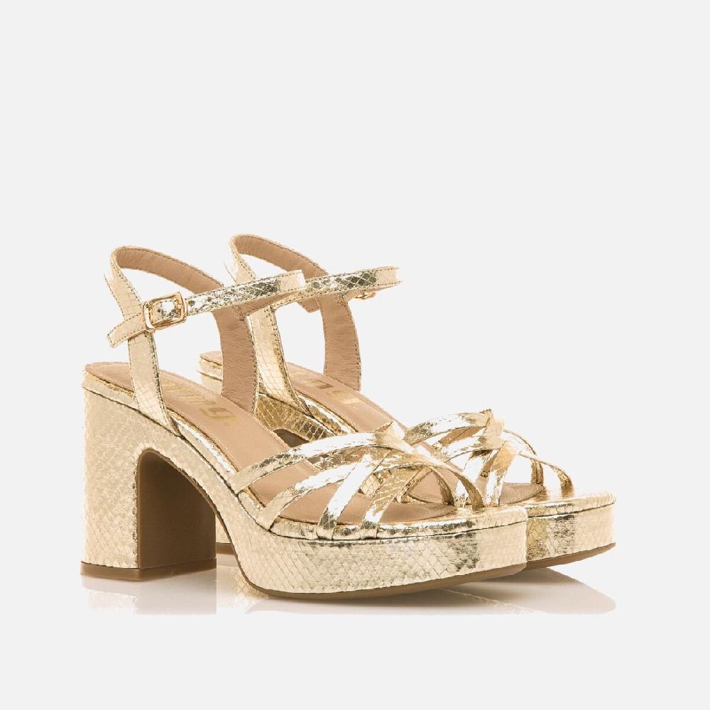 mtng Compra BRITT Oro 56542 Mujer Calzado Sandalias De TacóN