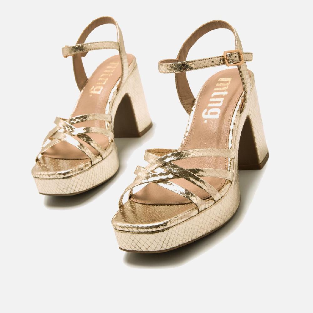 mtng Compra BRITT Oro 56542 Mujer Calzado Sandalias De TacóN
