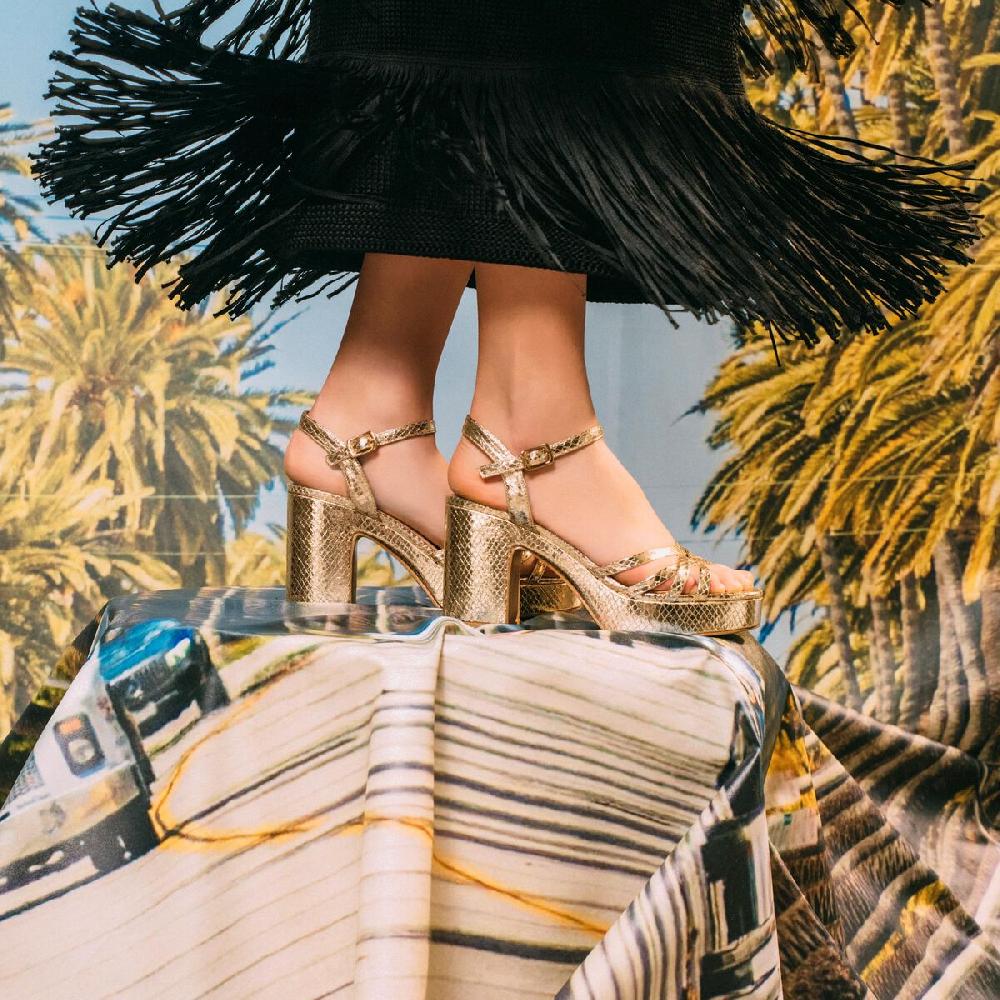 mtng Compra BRITT Oro 56542 Mujer Calzado Sandalias De TacóN