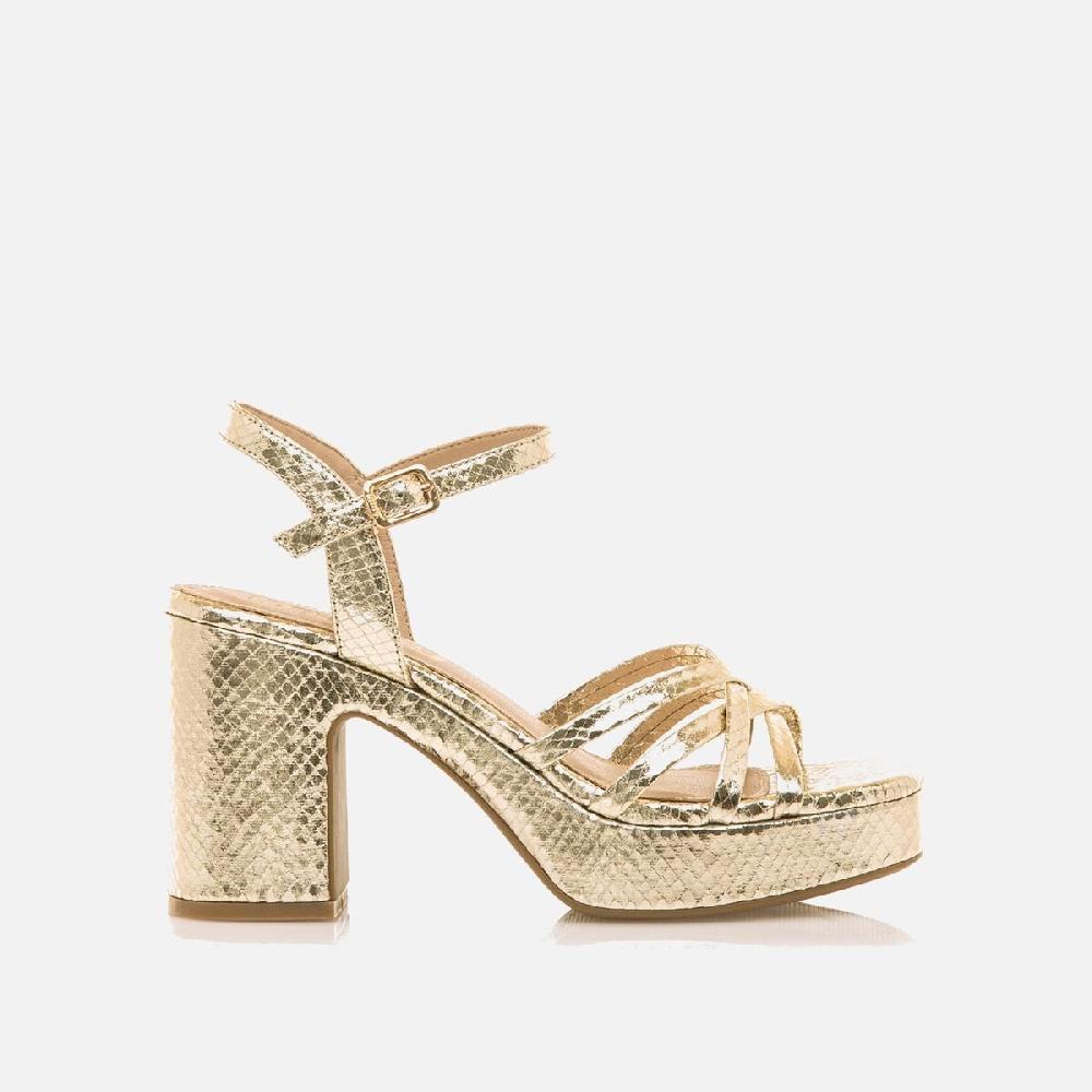 mtng Compra BRITT oro 56542 Mujer Calzado Sandalias De TacóN