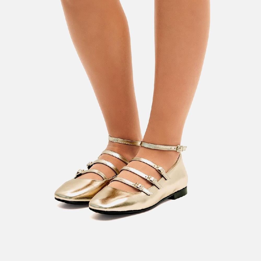 mtng Compra CAMILLE Oro 57588 Mujer Calzado Zapatos Planos