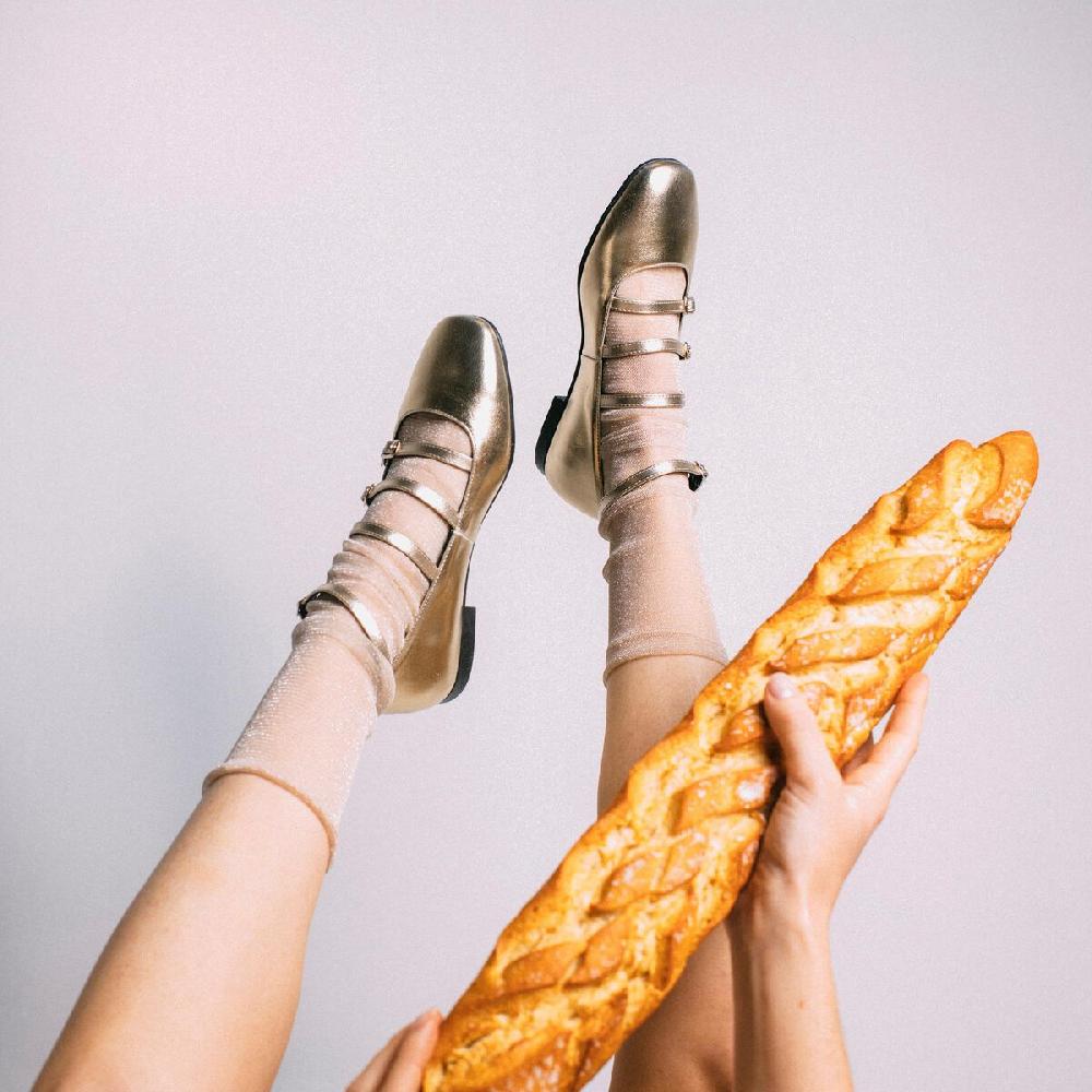 mtng Compra CAMILLE Oro 57588 Mujer Calzado Zapatos Planos