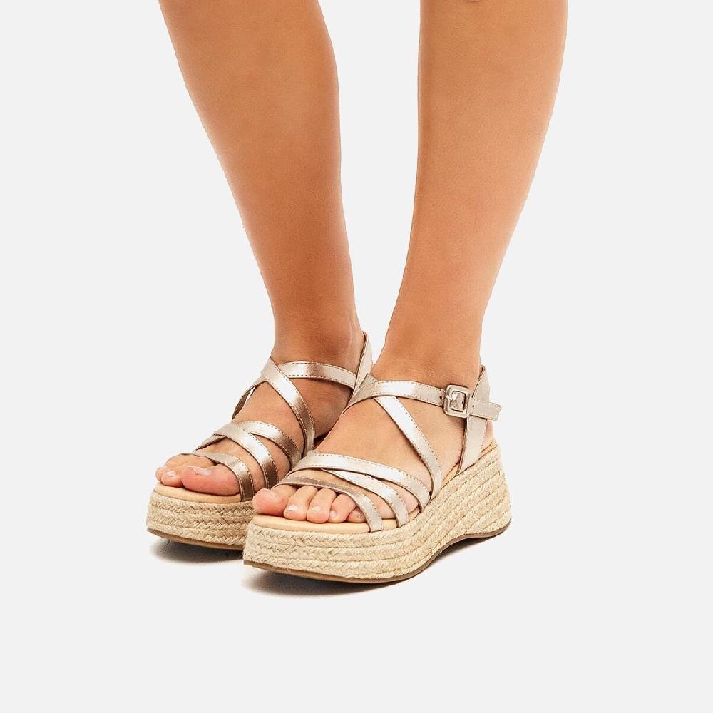 mtng Compra GIORGIA Oro 56955 Mujer Calzado Sandalias De CuñA