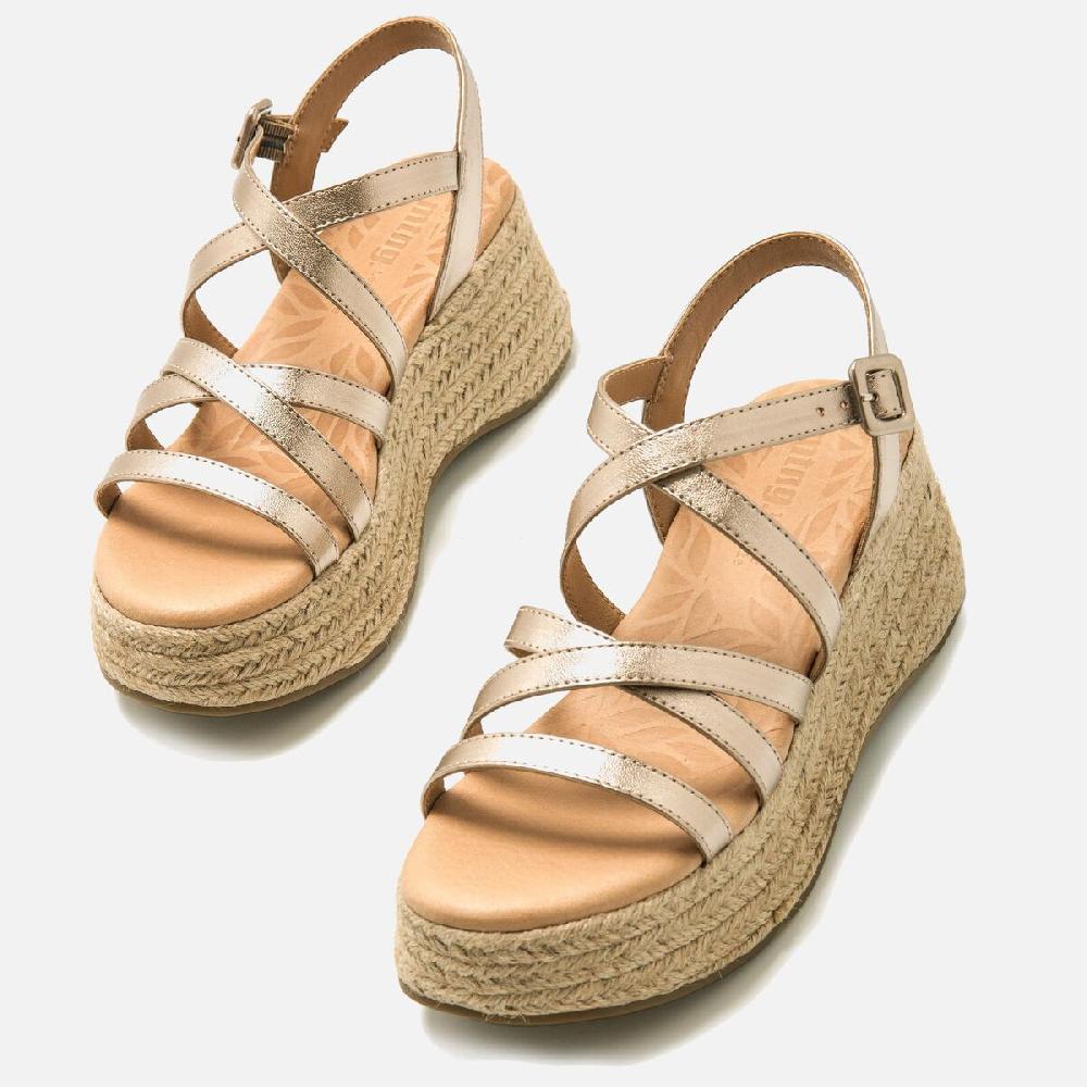 mtng Compra GIORGIA Oro 56955 Mujer Calzado Sandalias De CuñA