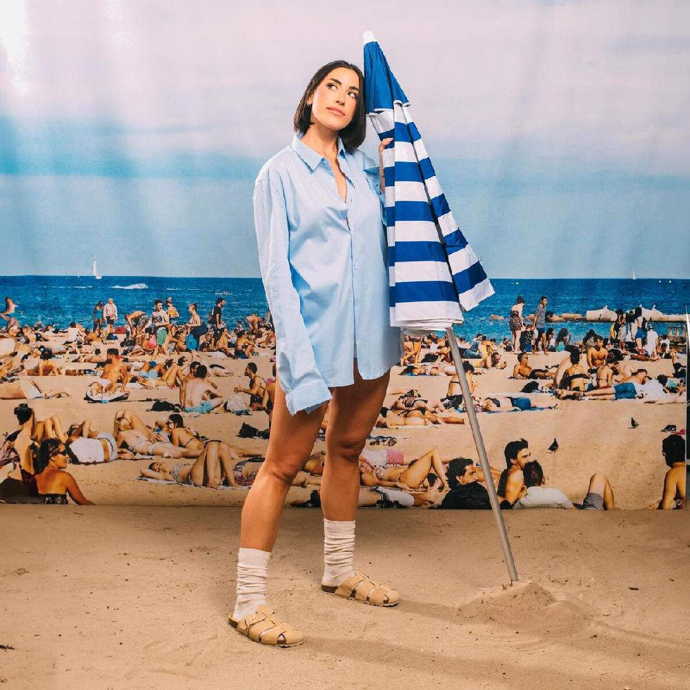 mtng Compra LILIANE Beige 57604 Mujer Calzado Sandalias Planas