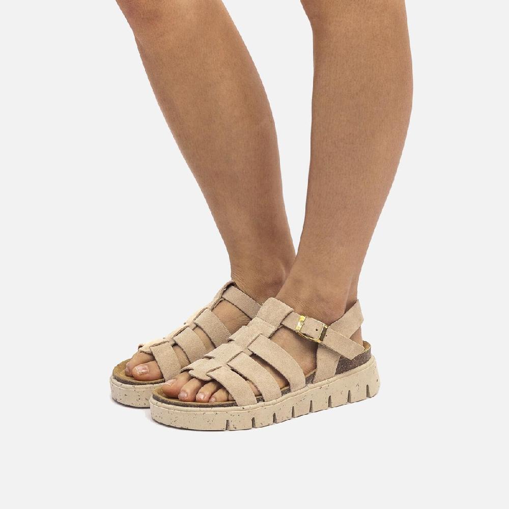 mtng Compra LION Beige 54856 Mujer Calzado Sandalias Planas