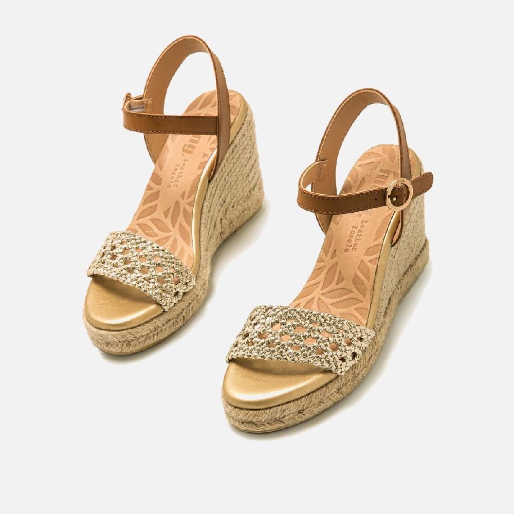 mtng Compra LOUISA Oro 57024 Mujer Calzado Sandalias De CuñA