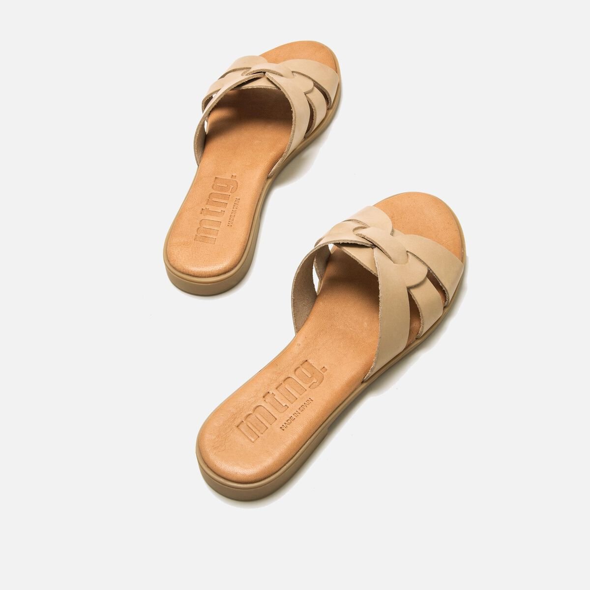 mtng Compra MARIA Beige 57564 Mujer Calzado Sandalias Planas