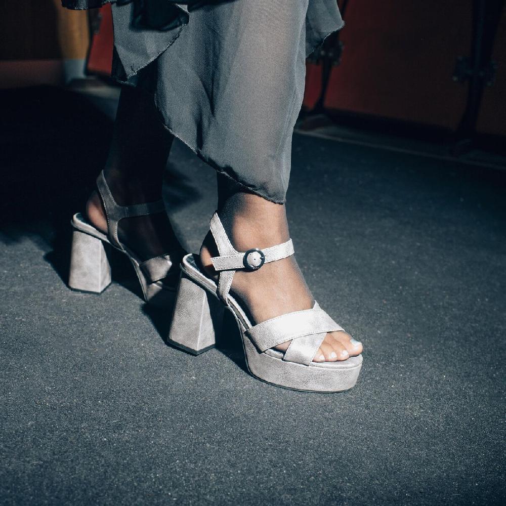 mtng Compra SINDY Plata 55367 Mujer Calzado Sandalias De TacóN