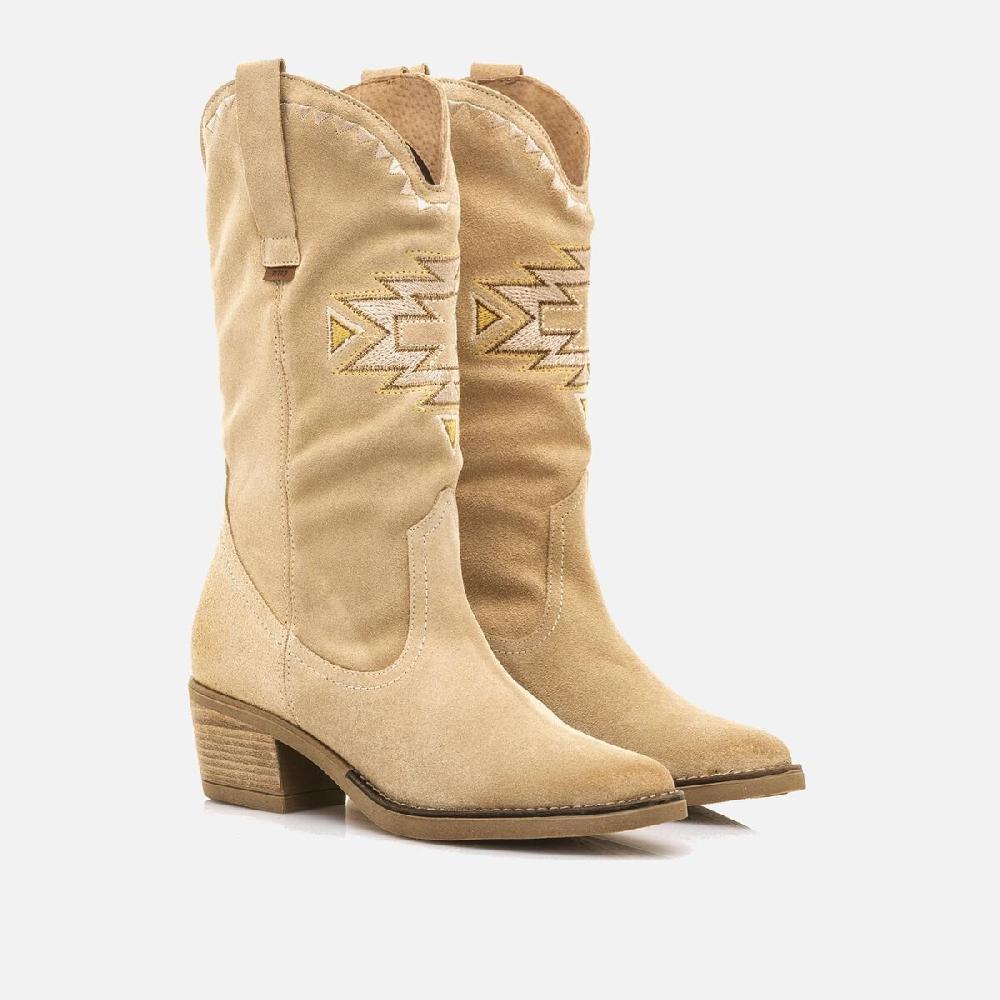 mtng Compra TEO Beige 52496 Mujer Calzado Botas De TacóN
