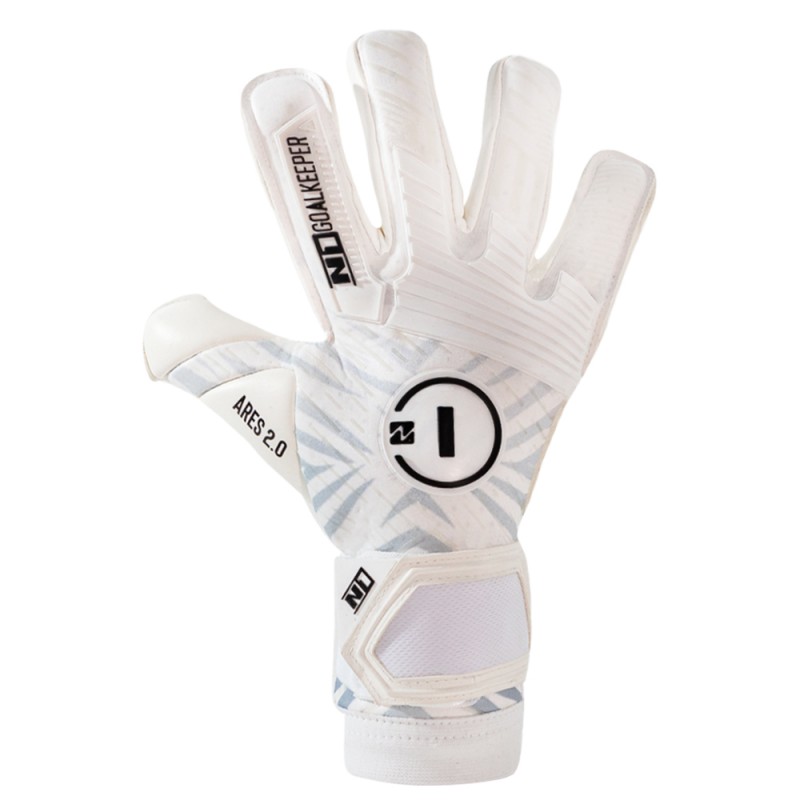 N1 Goalkeeper Guantes De Portero Ares 2.0 All White UGT+ II